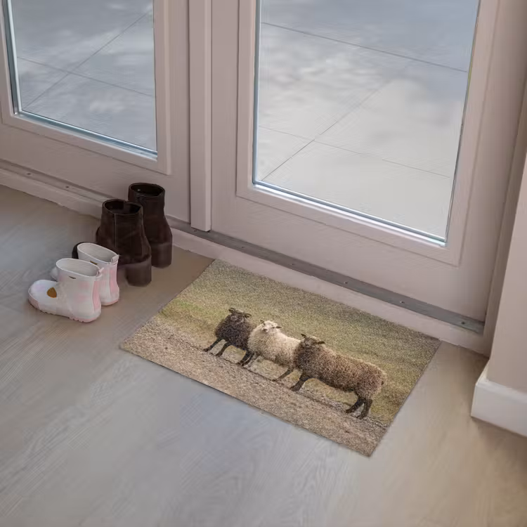 Deurmat - Schapen - Bruin - Wit - Grindpad — 8