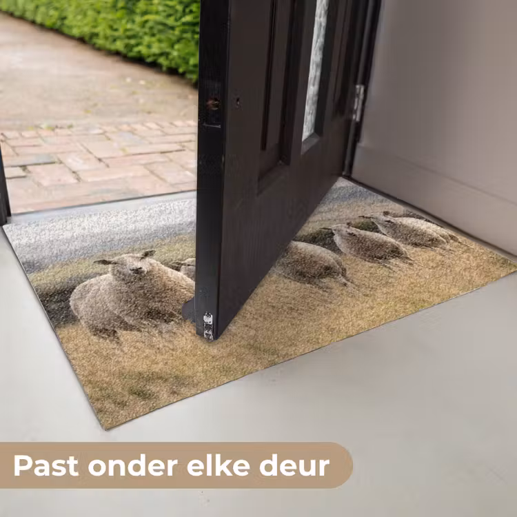 Deurmat - Schapen - Weidenlandschap - Heuvels — 7
