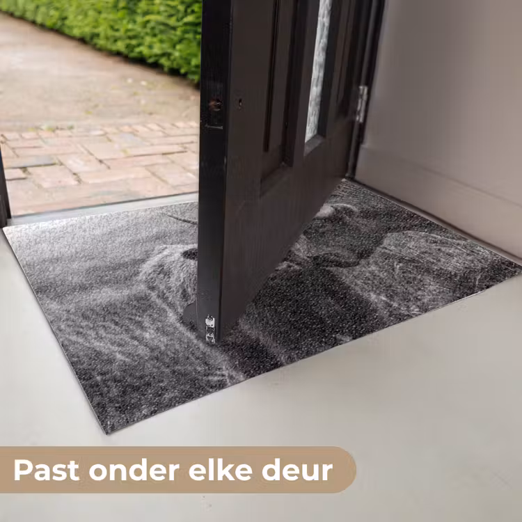 Deurmat - Schotse hooglander - Kalf - Zwart - Wit — 7