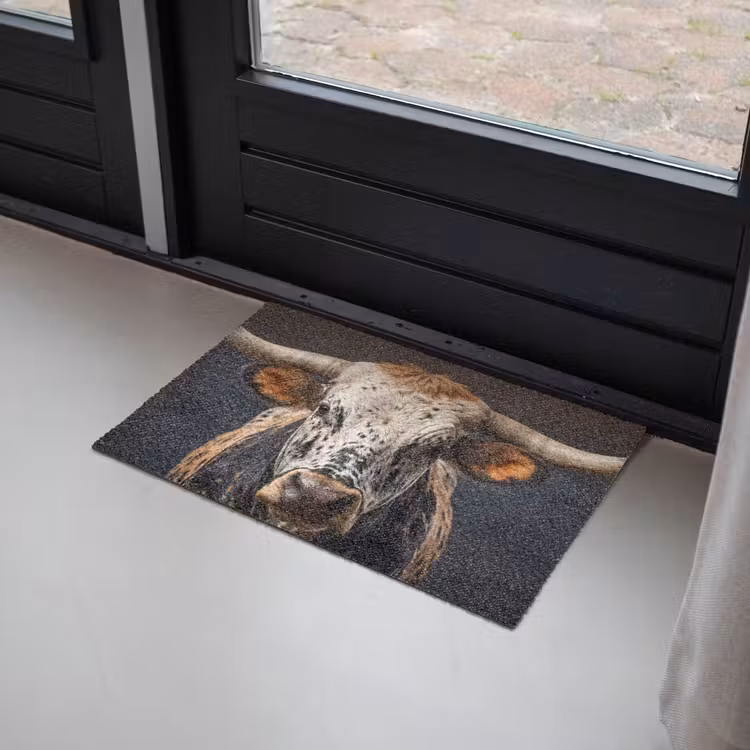 Deurmat - Stier - Kleurrijk - Hoorns — 2