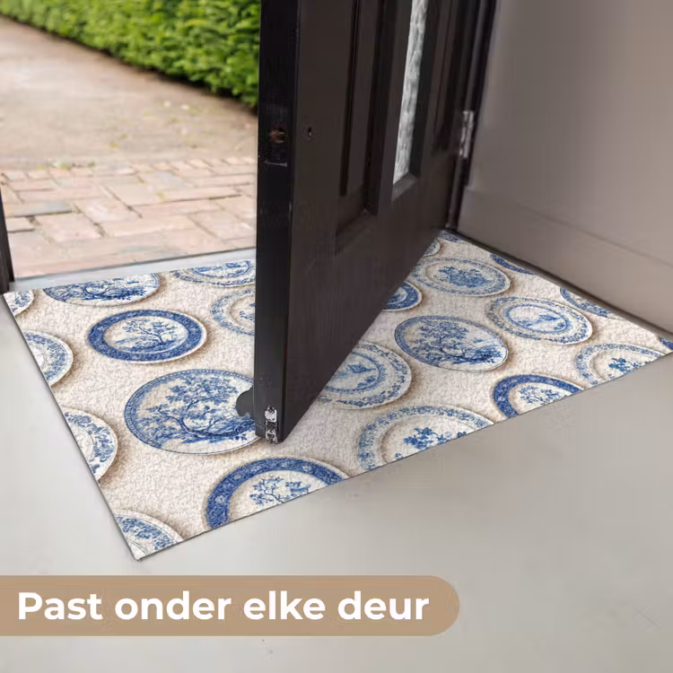 Deurmat - Borden - Bomen - Planten - Blauw — 7