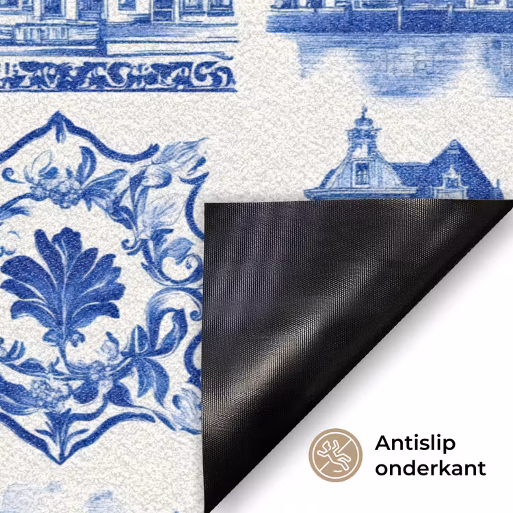 Deurmat - Huizen - Schepen - Blauw — 6