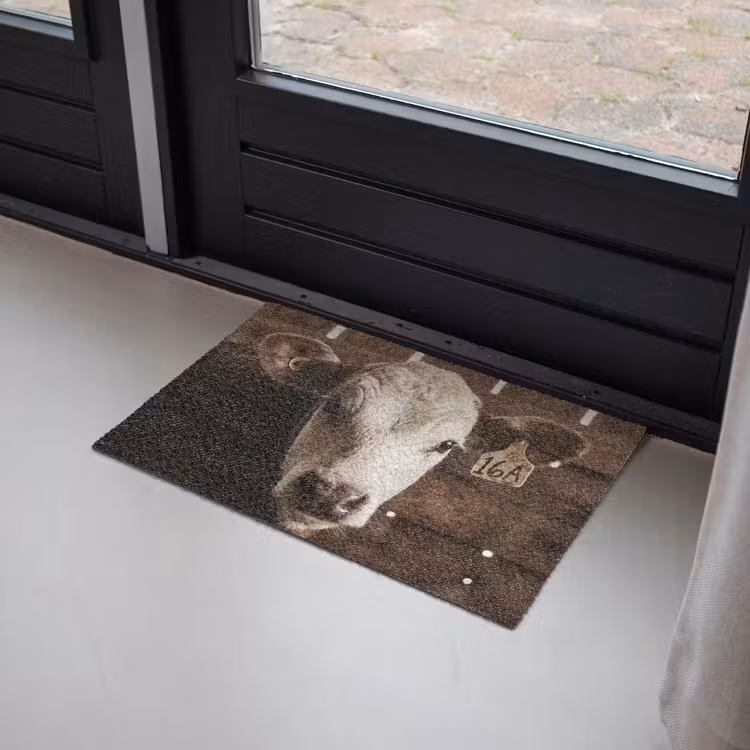 Deurmat - Kalf - Oormerk - Houten stal — 2