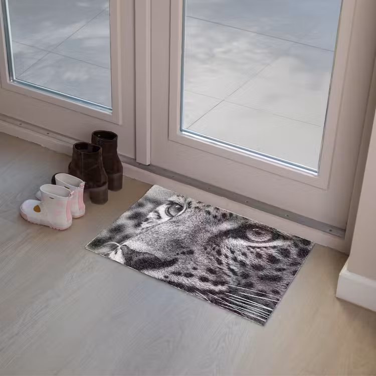 Deurmat - Luipaard - Zwart - Wit - Oog — 8
