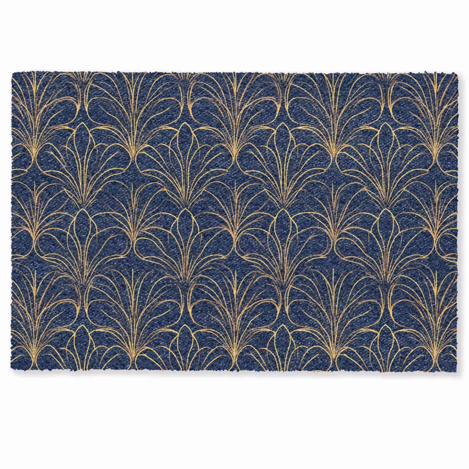 Deurmat - Deco - Waaier - Blauw — 1