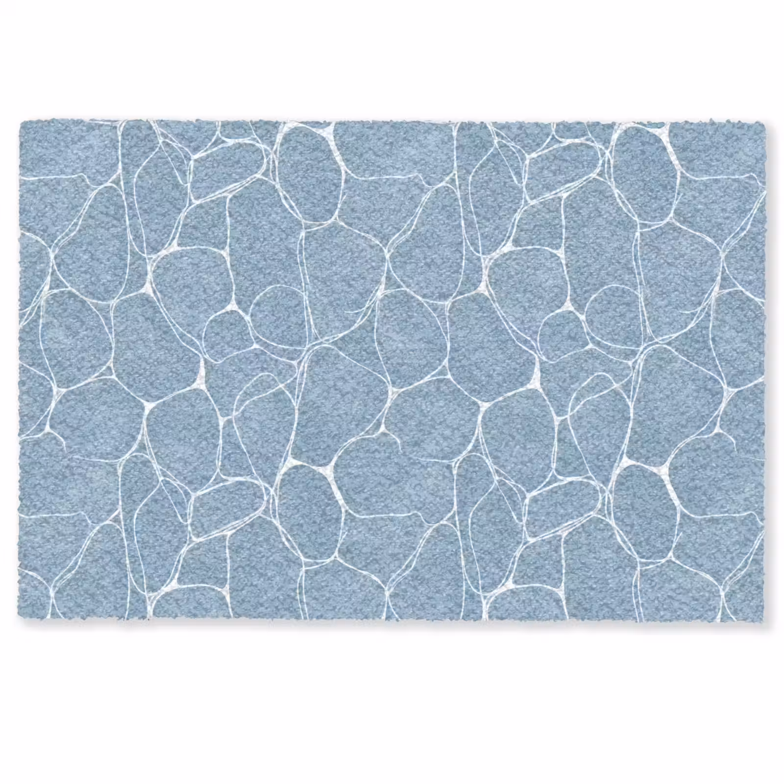 Deurmat - Organisch - Patroon - Blauw — 1