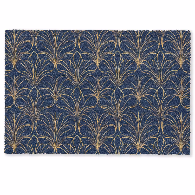 Deurmat - Deco - Waaier - Blauw — 1