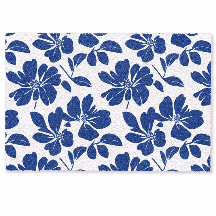 Deurmat - Floraal - Modern - Blauw — 1