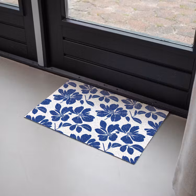 Deurmat - Floraal - Modern - Blauw — 2