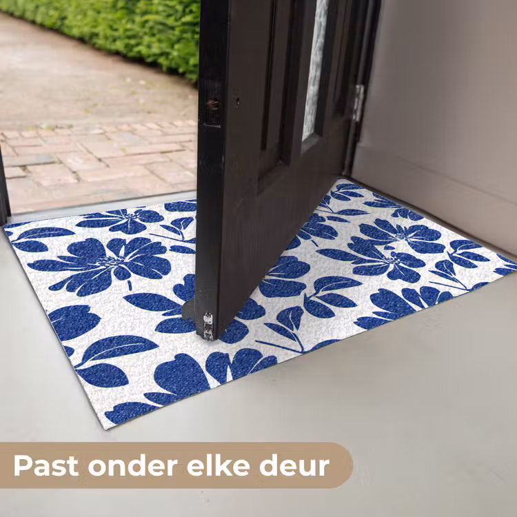 Deurmat - Floraal - Modern - Blauw — 7