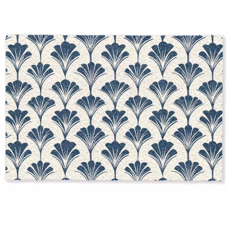 Deurmat - Klassiek - Motief - Blauw — 1