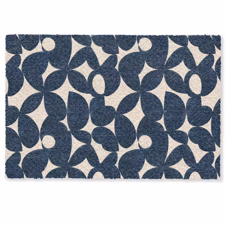 Deurmat - Modern - Geometrisch - Blauw — 1