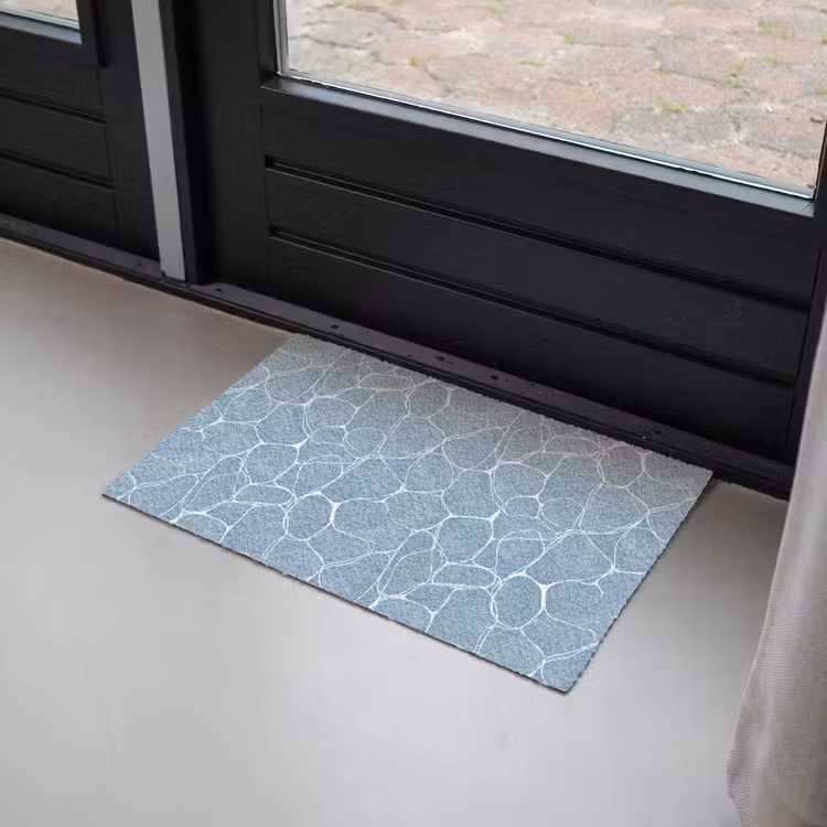 Deurmat - Organisch - Patroon - Blauw — 2