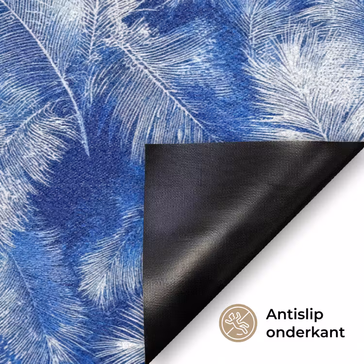 Deurmat - Palmblad - Patroon - Blauw — 6