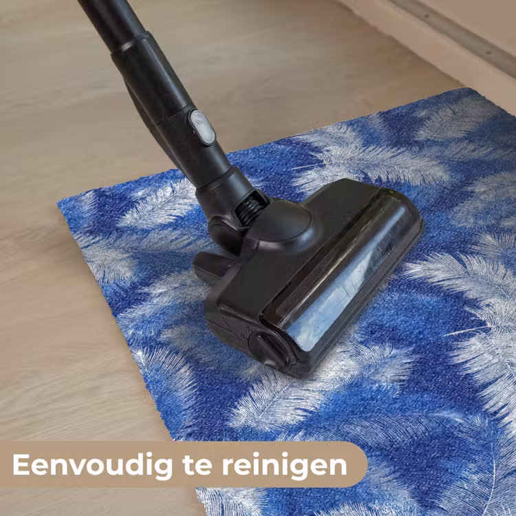 Deurmat - Palmblad - Patroon - Blauw — 9