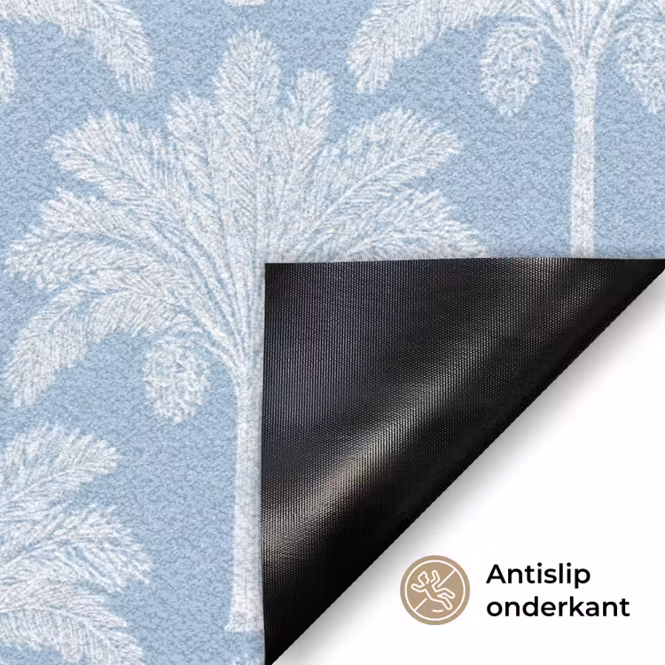 Deurmat - Palmboom - Modern - Blauw — 6