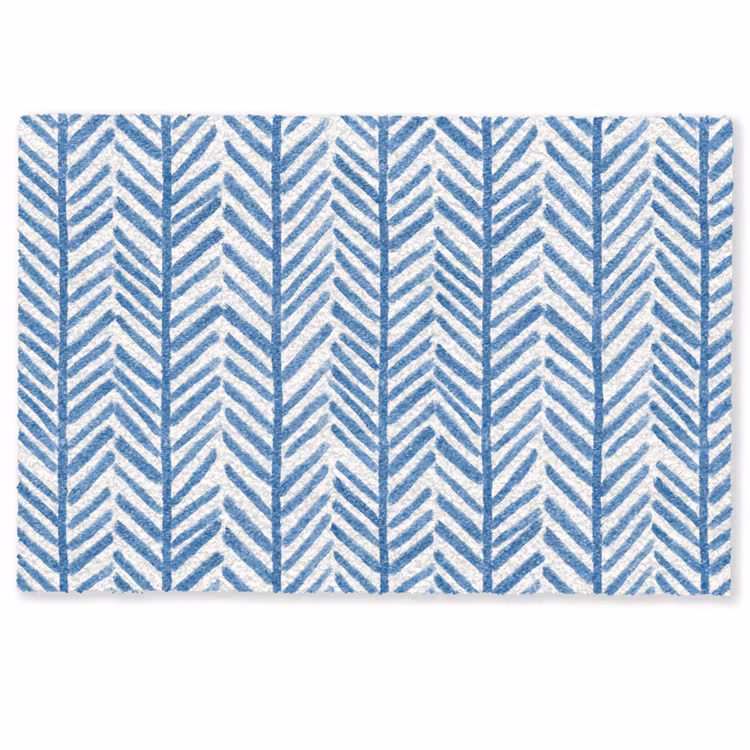 Deurmat - Patroon - Streep - Blauw — 1