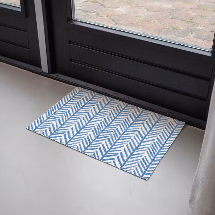 Deurmat - Patroon - Streep - Blauw — 2