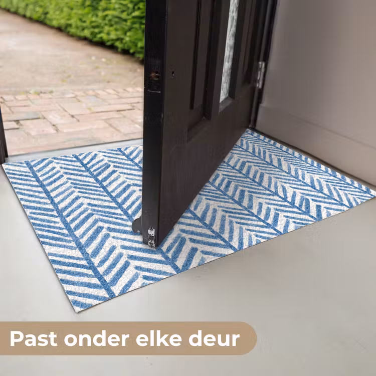 Deurmat - Patroon - Streep - Blauw — 7