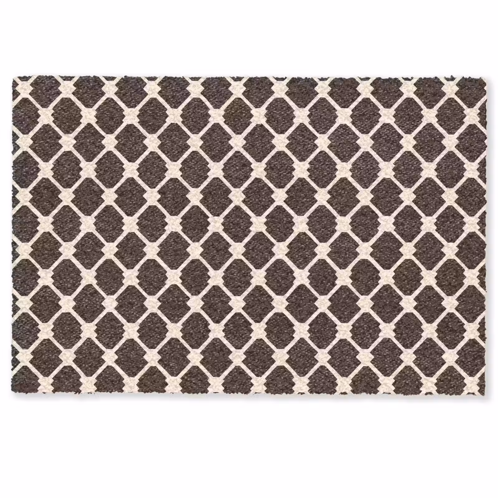 Deurmat - Bruin - Ruitpatroon - Geometrisch — 1