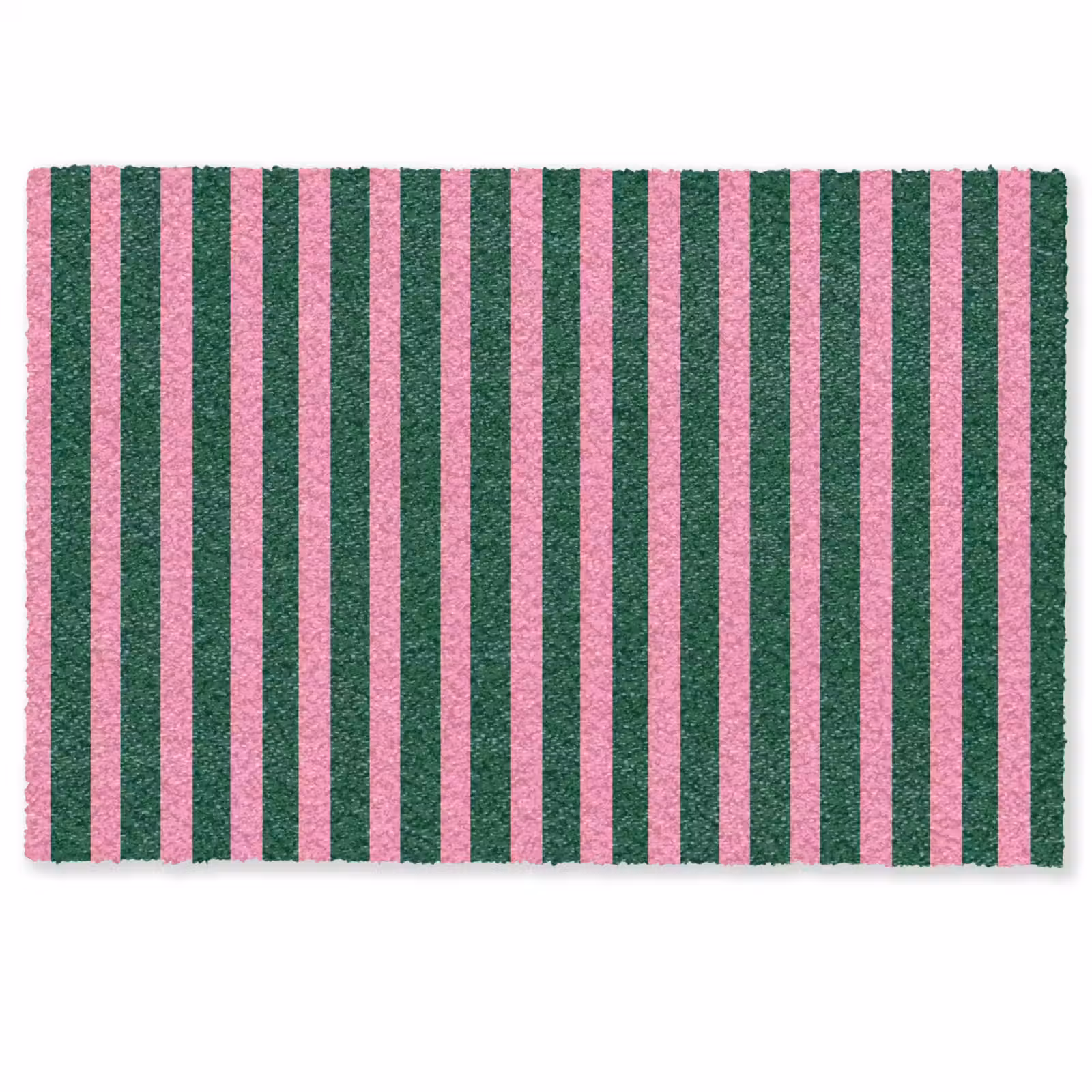 Deurmat - Verticale strepen - Groen - Roze — 1