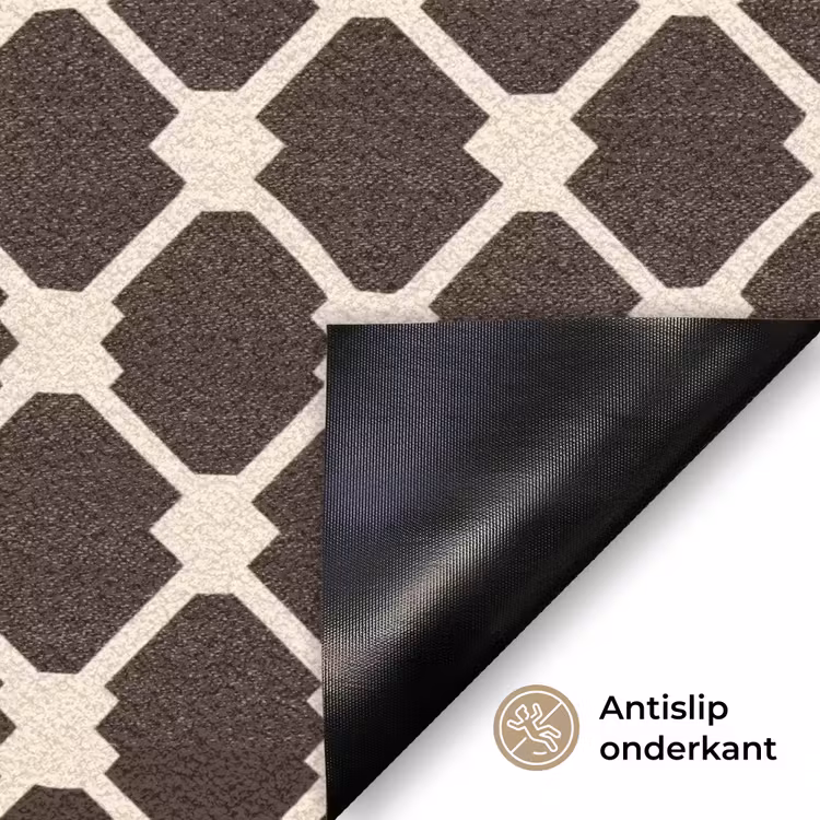 Deurmat - Bruin - Ruitpatroon - Geometrisch — 6