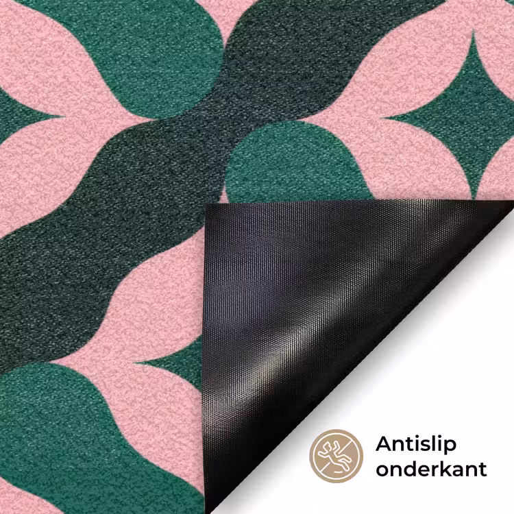 Deurmat - Groen - Roze - Retro - Sterren — 6