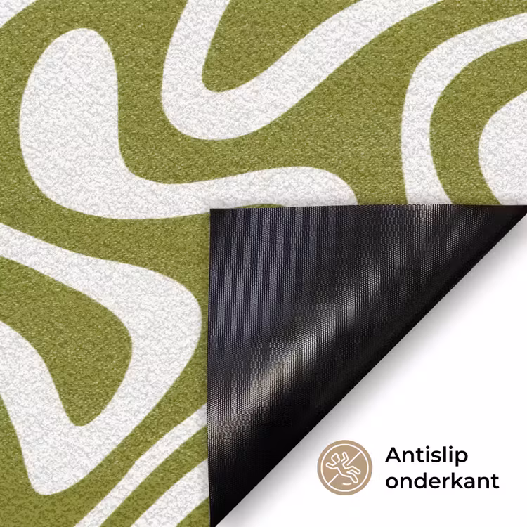 Deurmat - Lijnpatroon - Groen - Organisch — 6