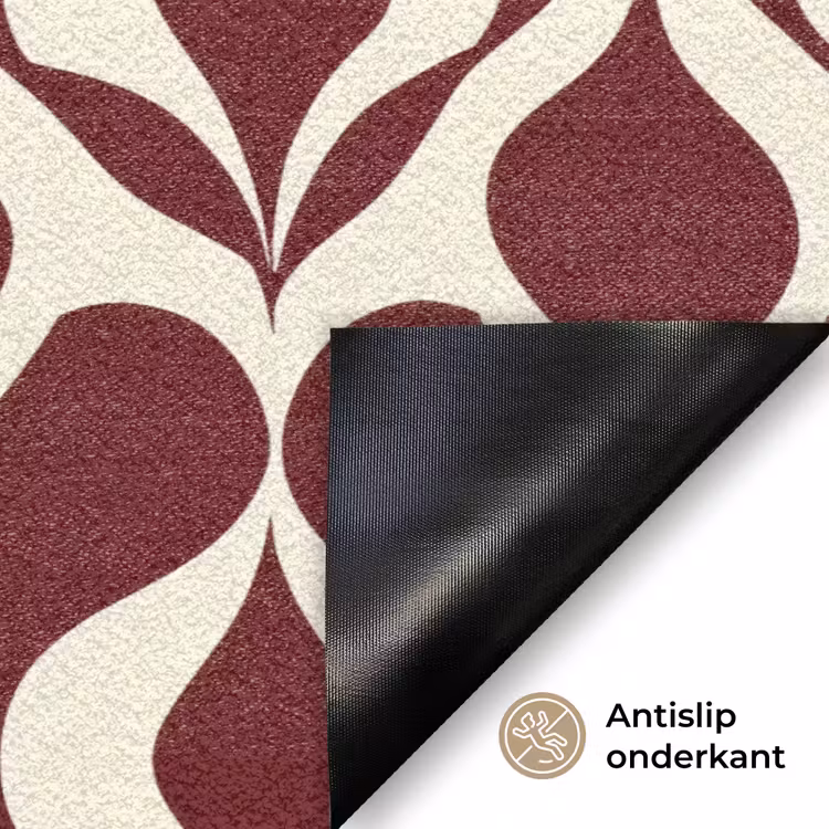 Deurmat - Rood - Druppelpatroon - Grafisch — 6