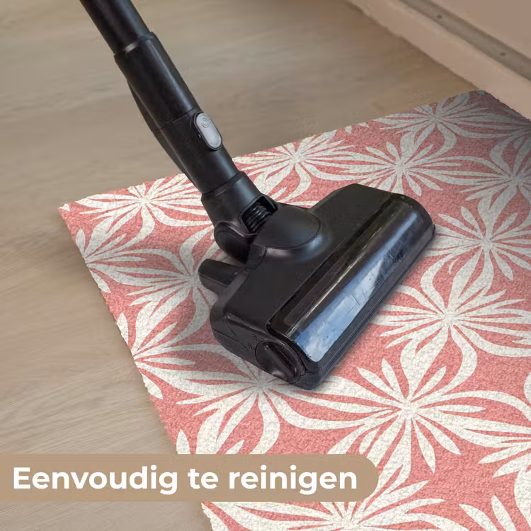 Deurmat - Roze - Bloemenmotief - Wit - Modern — 9