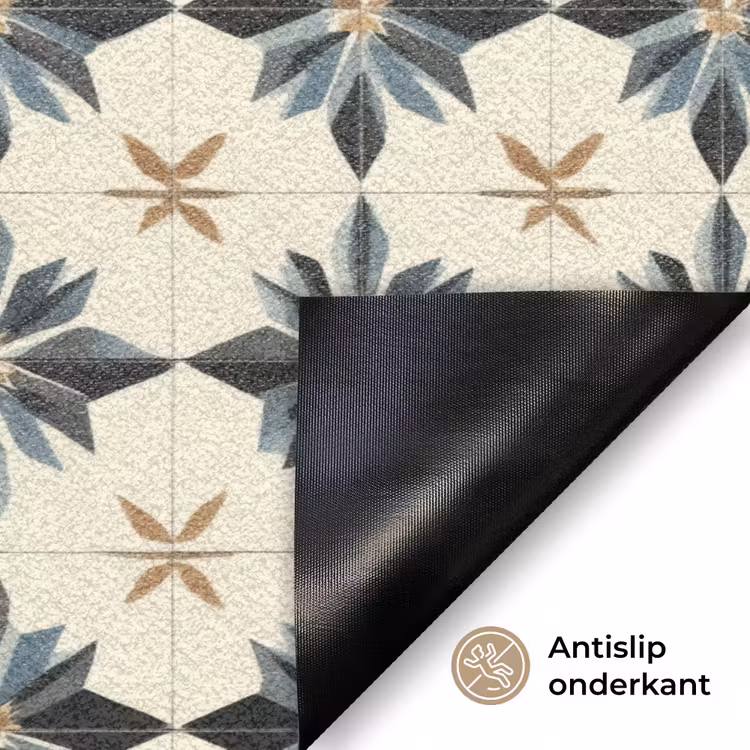 Deurmat - Sierlijk - Ornament - Blauw — 6