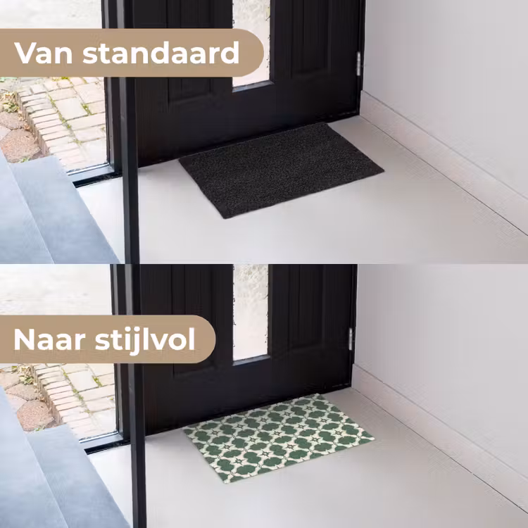 Deurmat - Tegel - Klassiek - Groen — 3