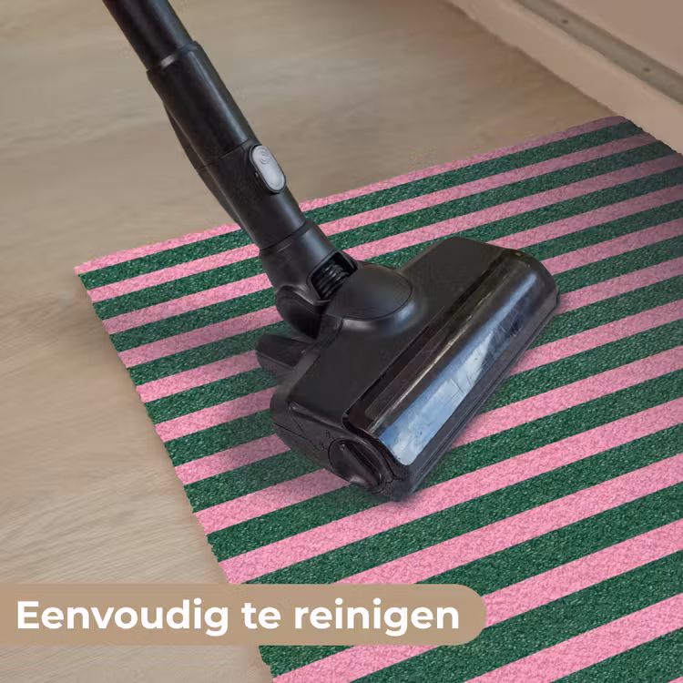 Deurmat - Verticale strepen - Groen - Roze — 9