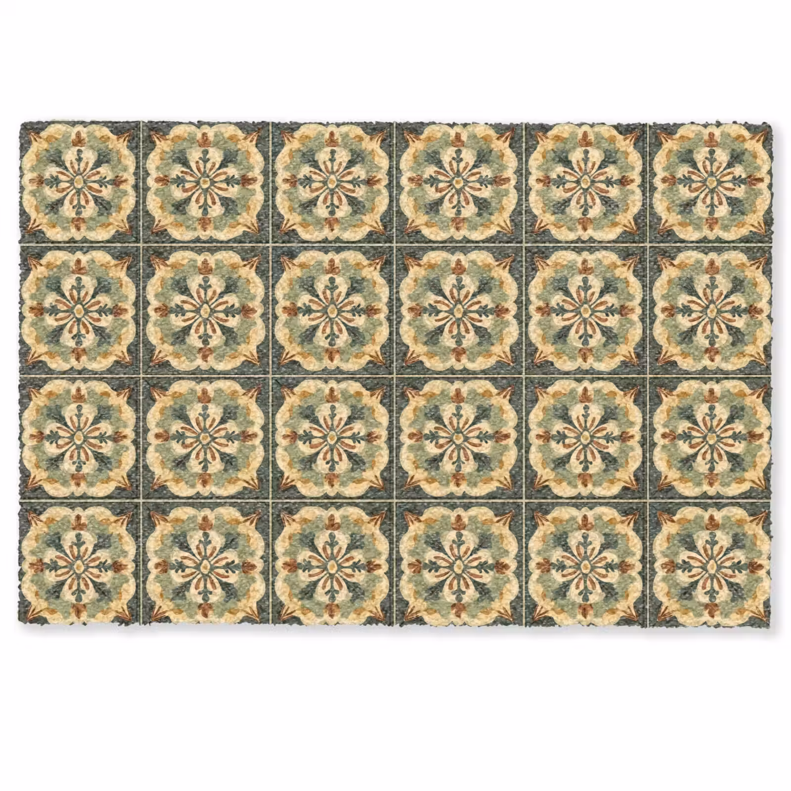 Deurmat - Ornament - Patroon - Groen — 1