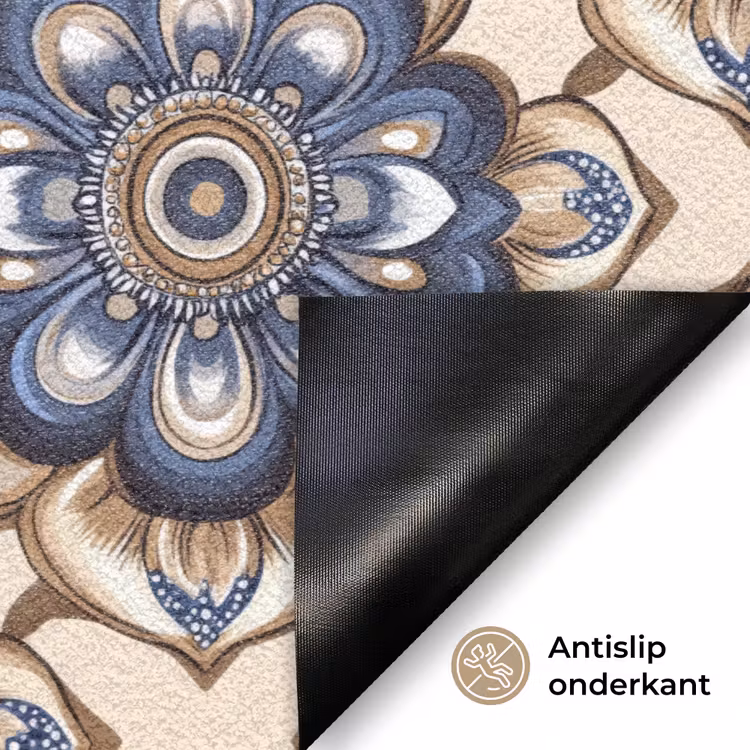 Deurmat - Floraal - Ornament - Blauw — 6