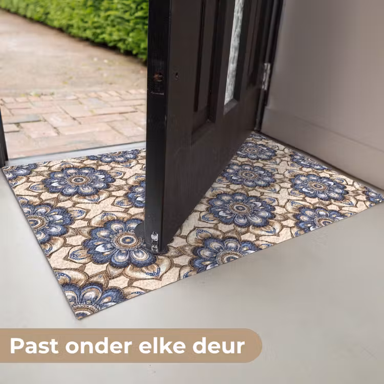 Deurmat - Floraal - Ornament - Blauw — 7
