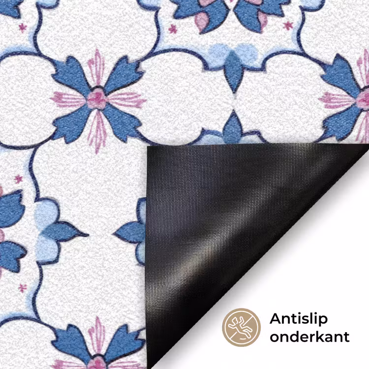 Deurmat - Modern - Patroon - Blauw - Roze — 6