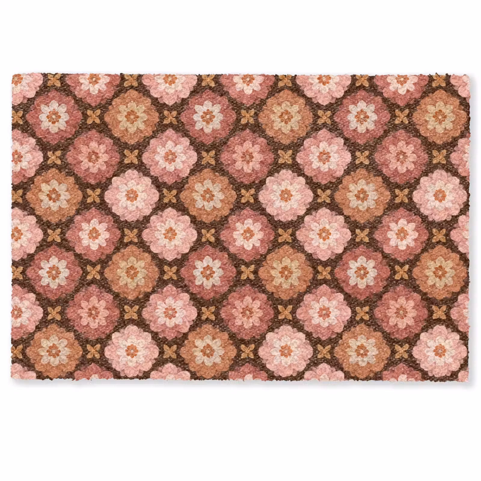 Deurmat - Geometrisch - Bloemen - Kleurrijk — 1