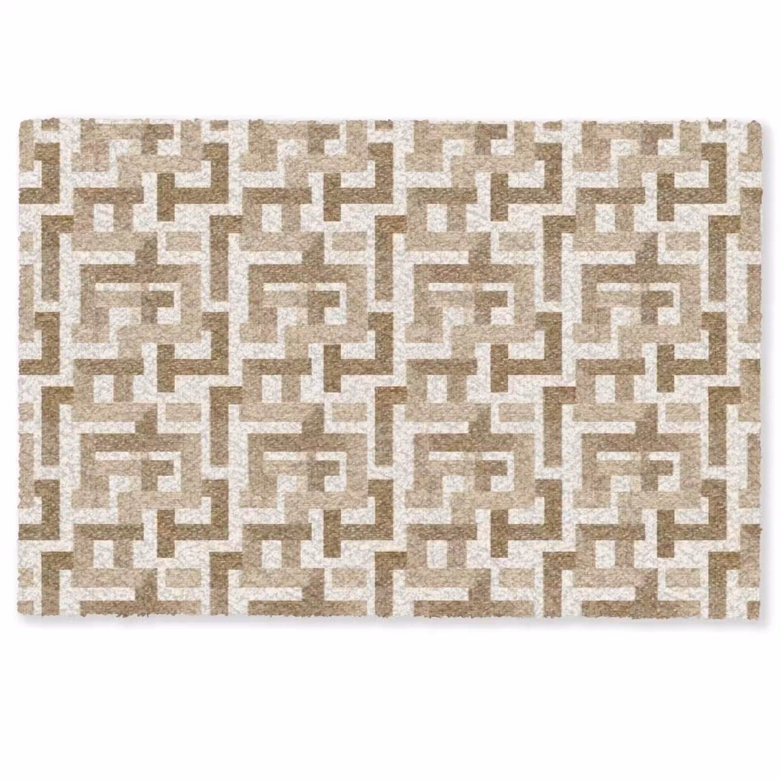 Deurmat - Geometrisch - Retro - Bruin — 1