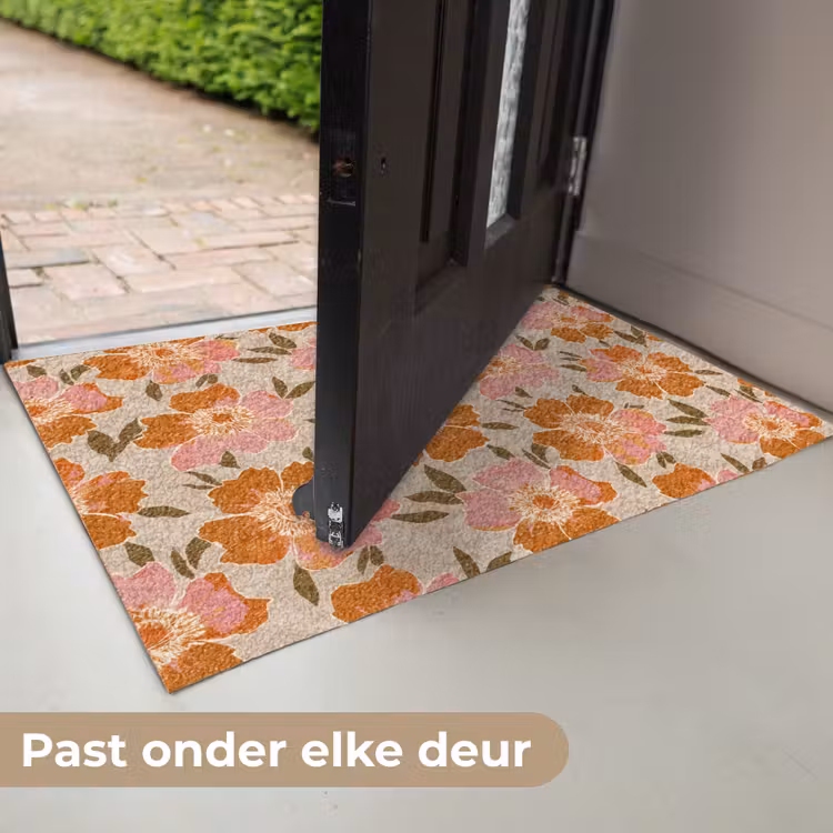 Deurmat - Bloemen - Motief - Retro — 7