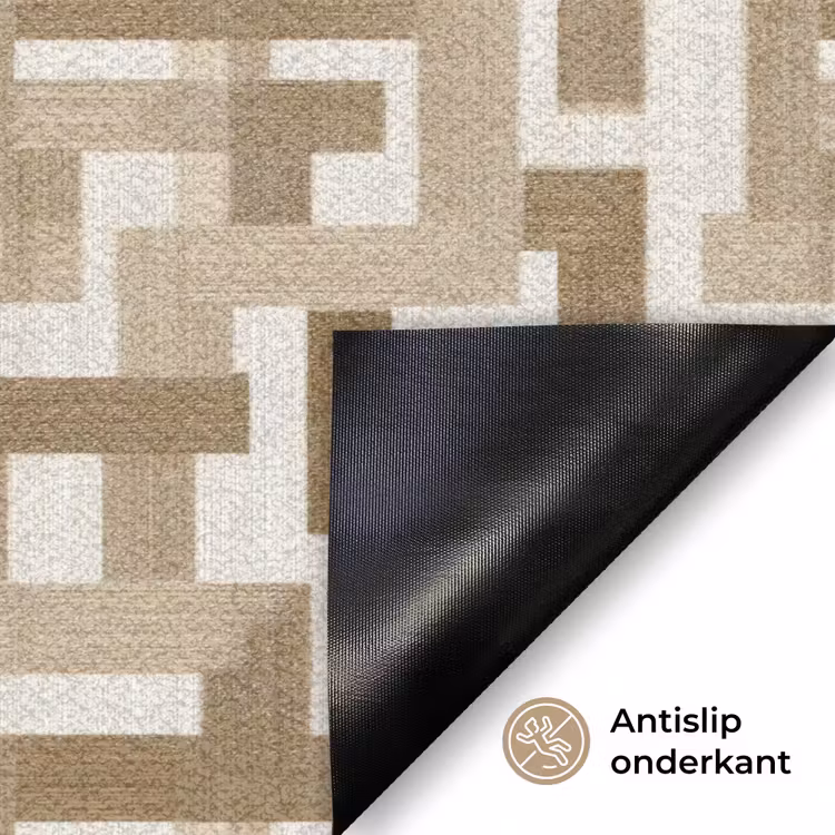 Deurmat - Geometrisch - Retro - Bruin — 6