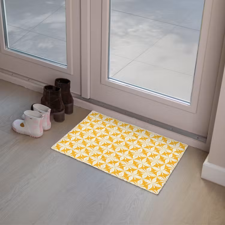 Deurmat - Patroon - Retro - Geel — 8