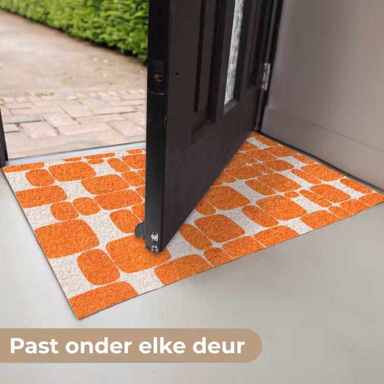 Deurmat - Patroon - Retro - Oranje — 7