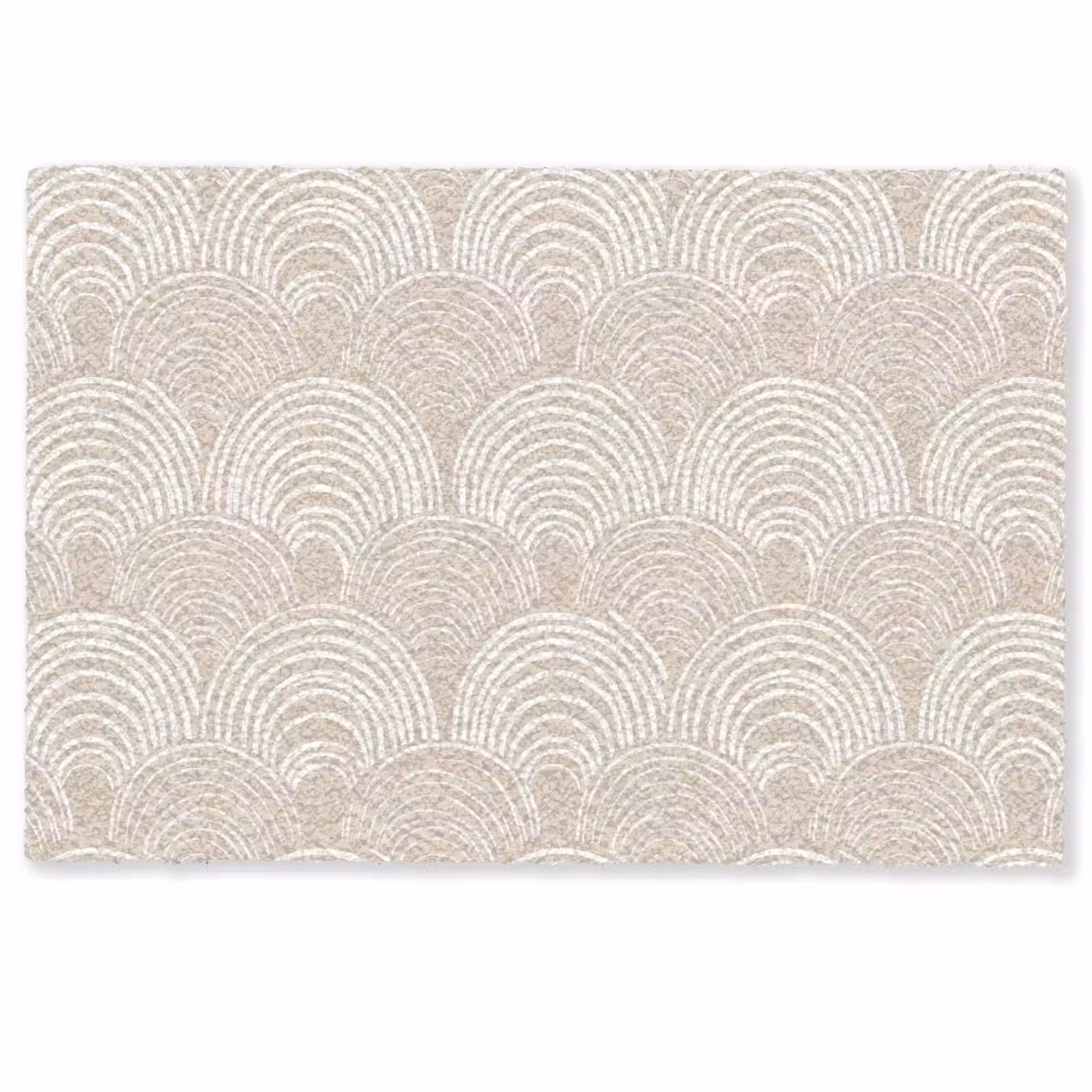 Deurmat - Golven - Structuur - Beige — 1