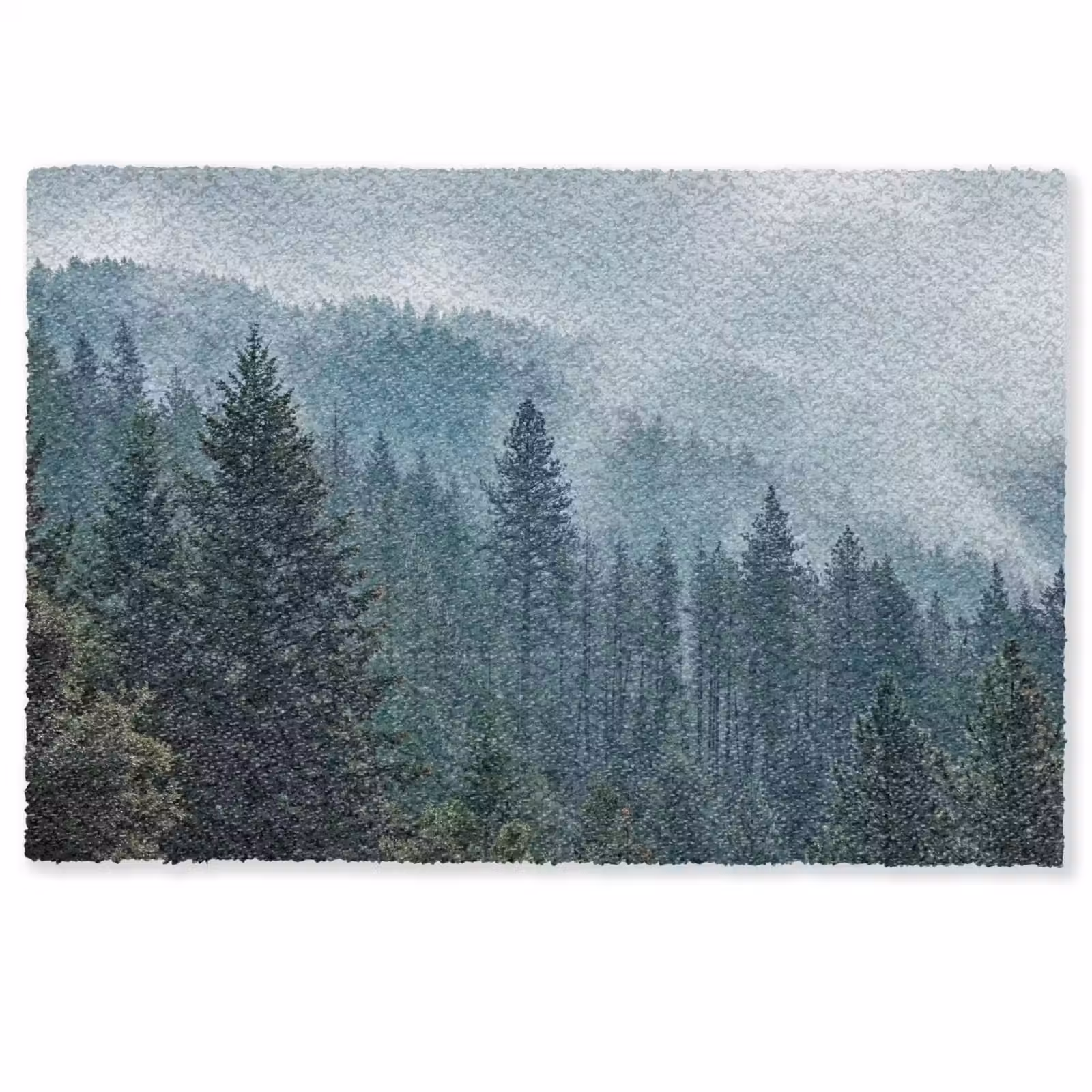 Deurmat - Naaldwoud - Bergen - Mist — 1