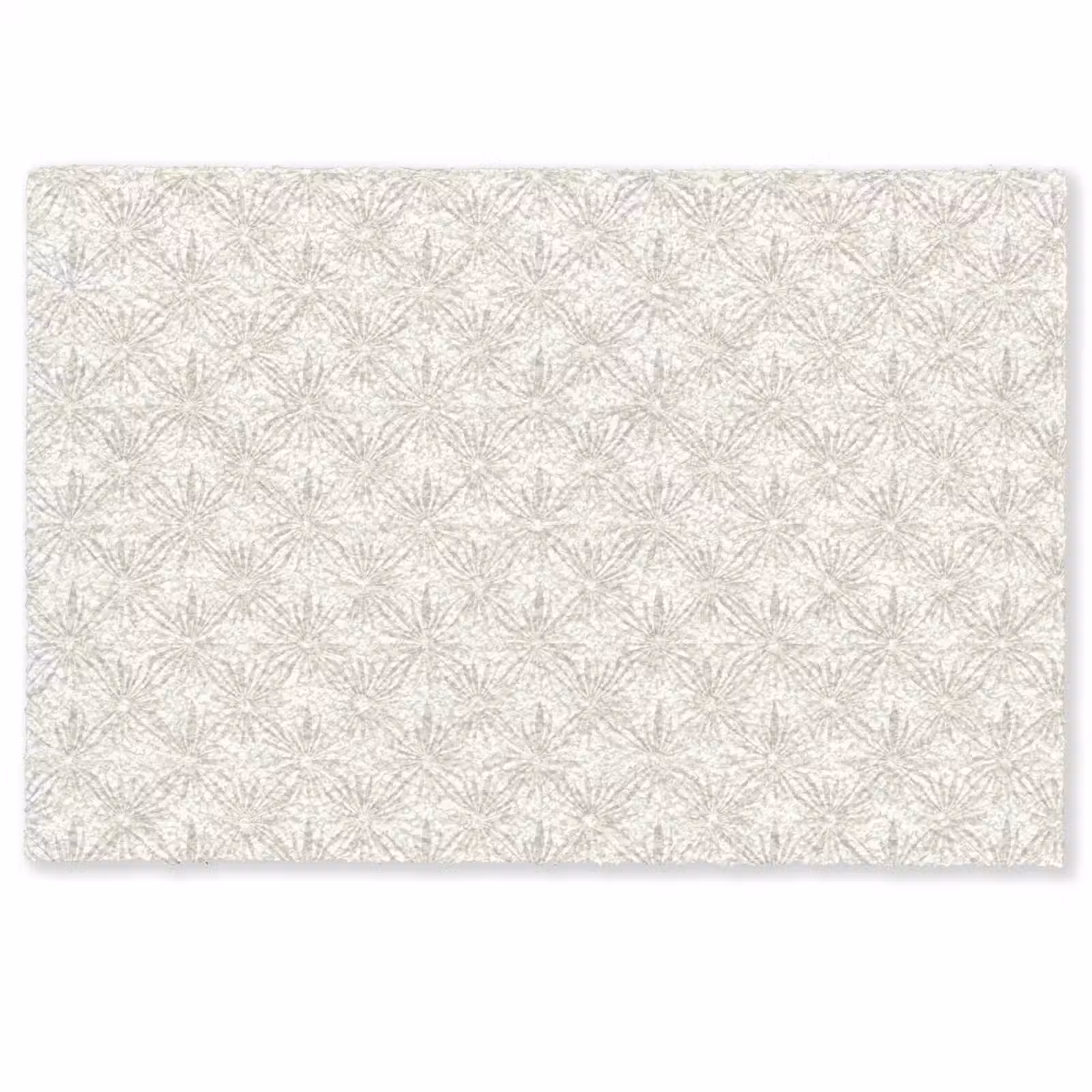 Deurmat - Patroon - Bloemen - Beige — 1