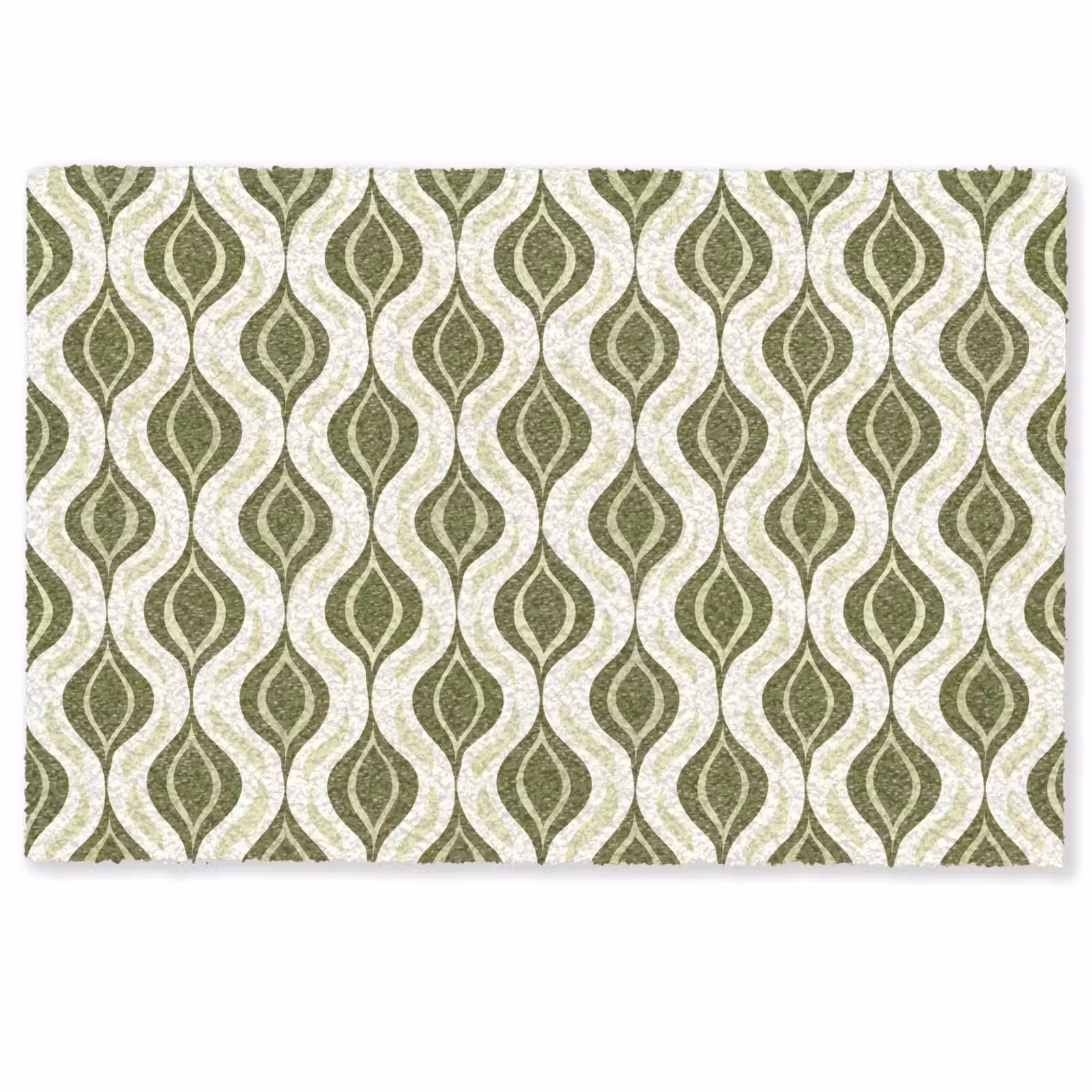 Deurmat - Patroon - Retro - Groen — 1