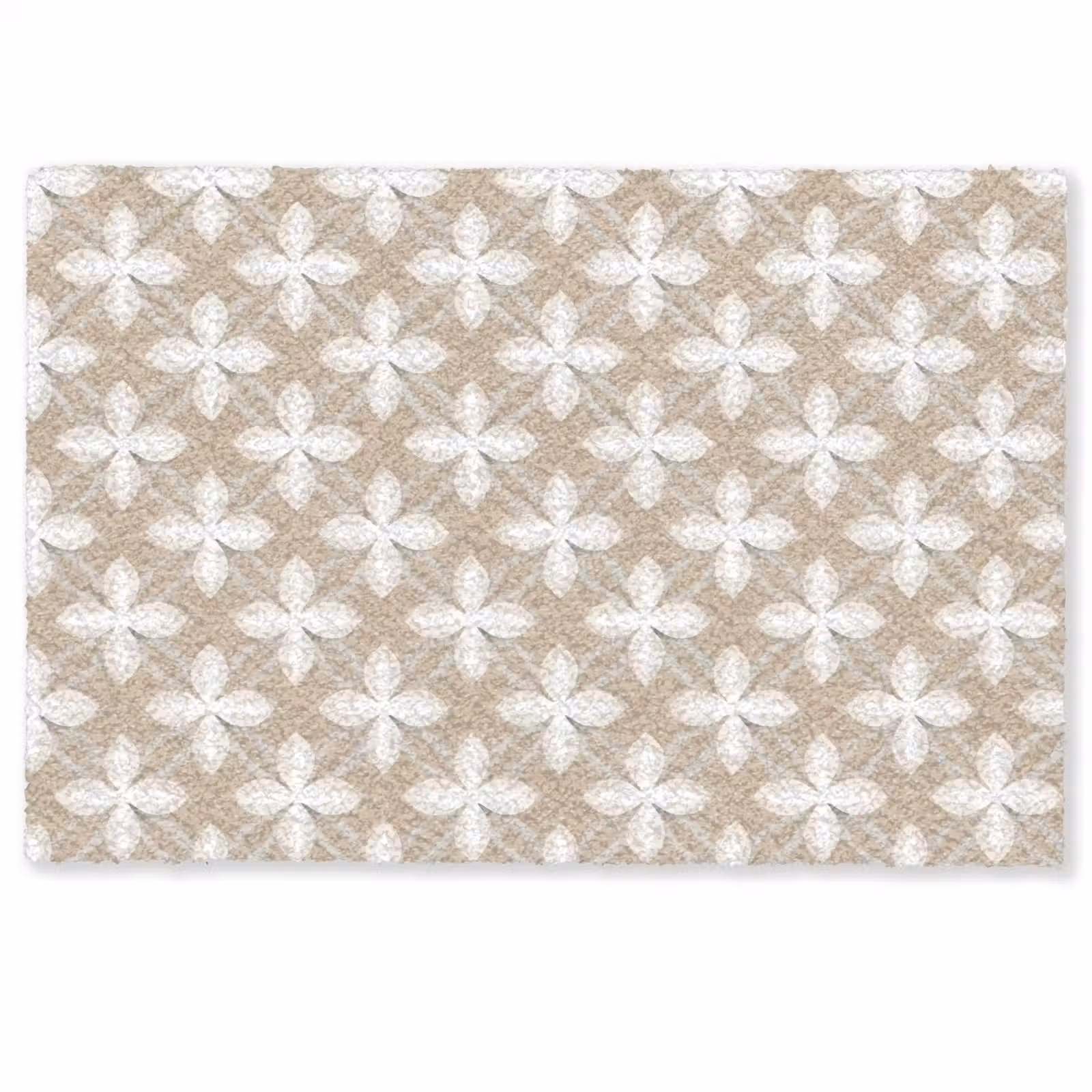 Deurmat - Patroon - Symmetrisch - Beige — 1