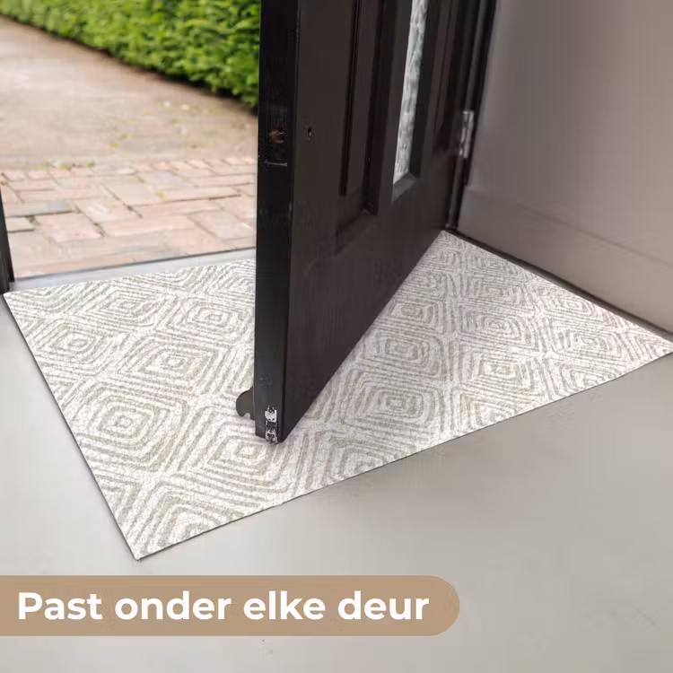 Deurmat - Abstract - Ruit - Beige — 7