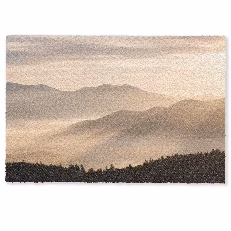 Deurmat - Bergen - Mist - Zonnestralen — 1